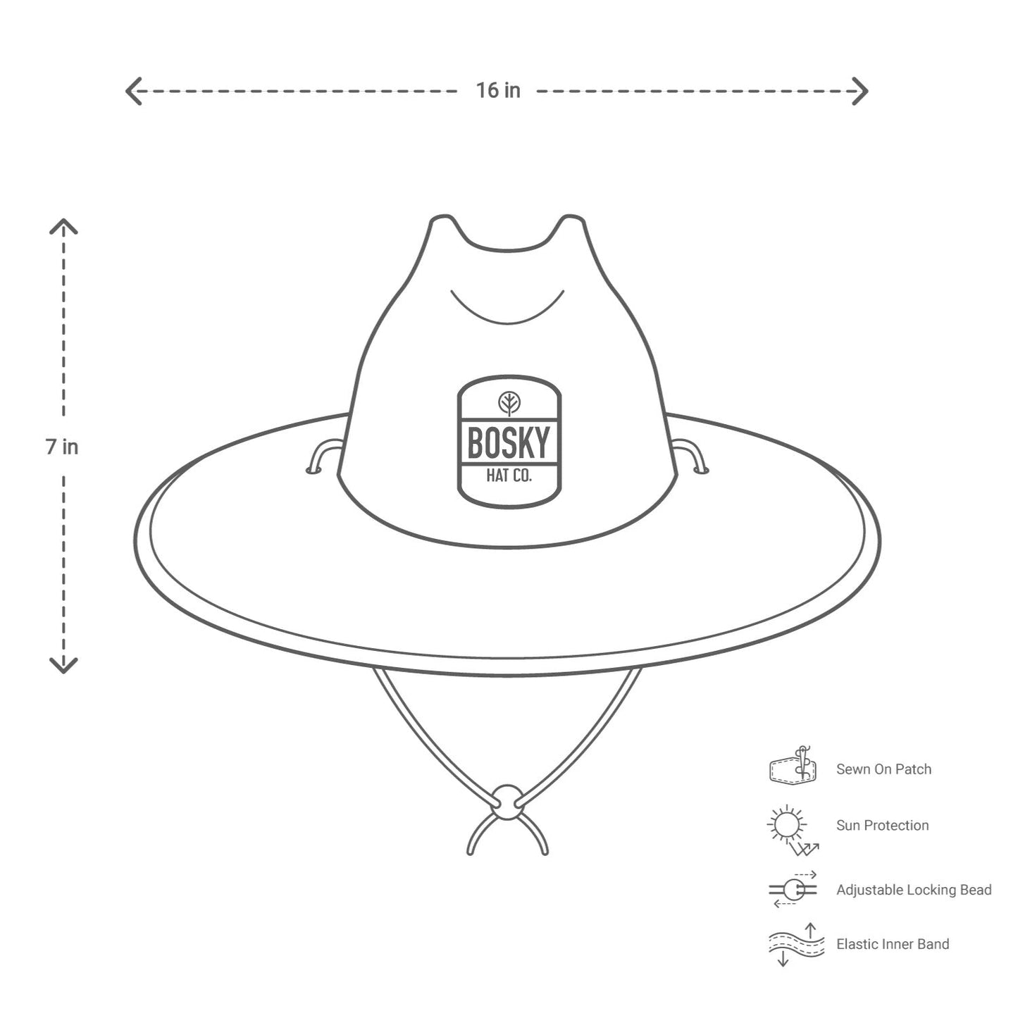 Dark Palms Straw Hat