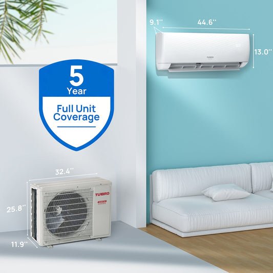 Finnmark 24,000 BTU Single Zone WiFi Mini Split AC (R32)