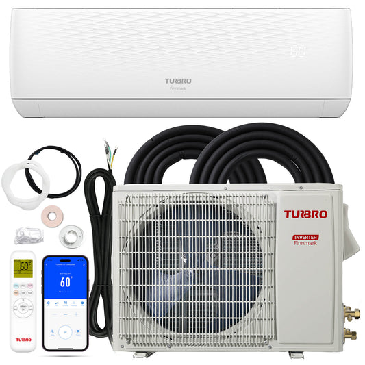 Finnmark 12,000 BTU Single Zone WiFi Mini Split AC (R32)