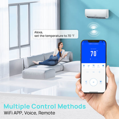 Finnmark 24,000 BTU Single Zone WiFi Mini Split AC (R32)
