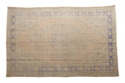 6x9.5 Vintage Distressed Oushak Carpet