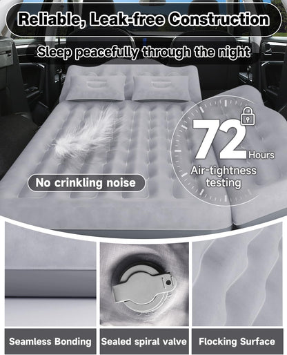 Umbrauto 23.62in/60cm Wide Inflatable Truck Mattress Car & SUV Back Seat Camping Bed with Pump