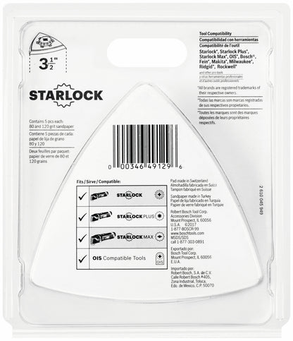 BOSCH OSL350SPDK 11 pc. Starlock® Oscillating Multi-Tool Delta Sanding Pad Kit