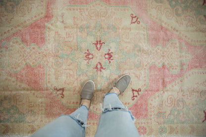 4.5x7 Vintage Distressed Oushak Rug