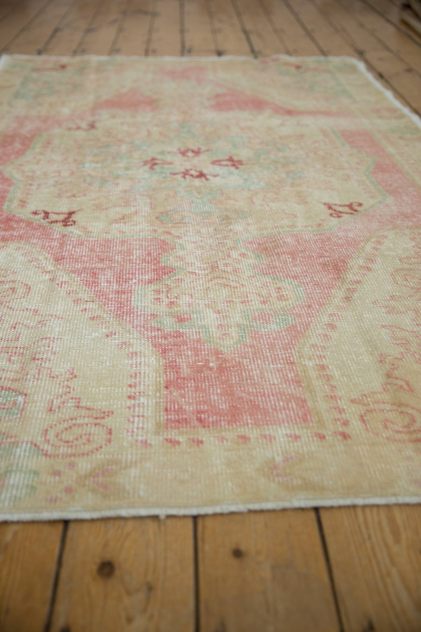 4.5x7 Vintage Distressed Oushak Rug
