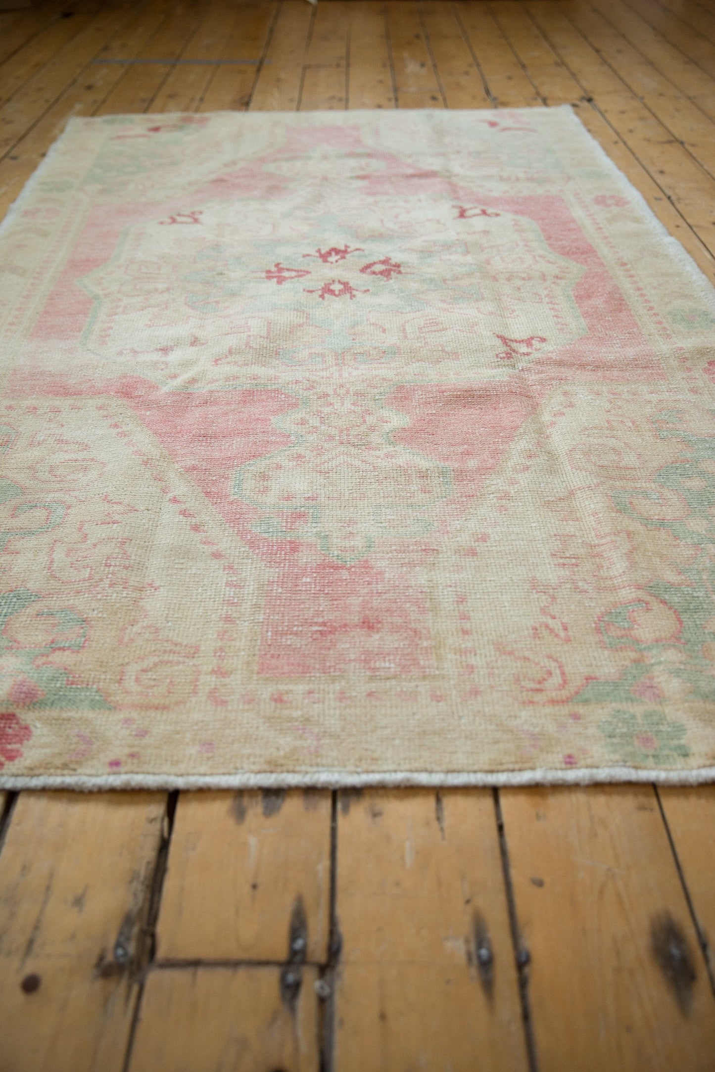 4.5x7 Vintage Distressed Oushak Rug
