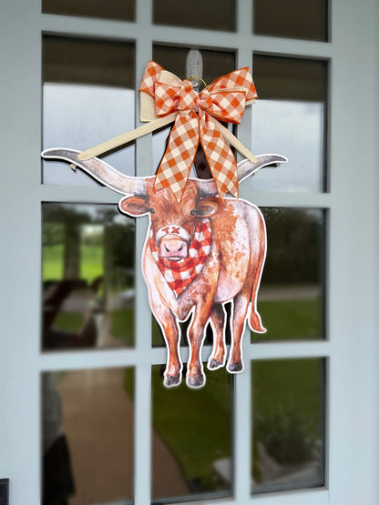 Lonestar Longhorn Door Hanger