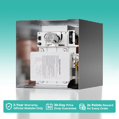 Fogatti RV Tankless Water Heater InstaShower 7 (Without Door), 48,000 BTU Heating, Energy Saving Model