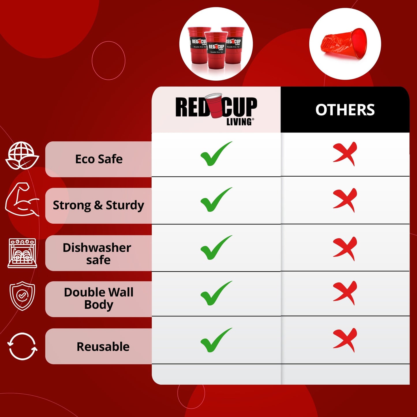 2Oz  Red Shooter Cup