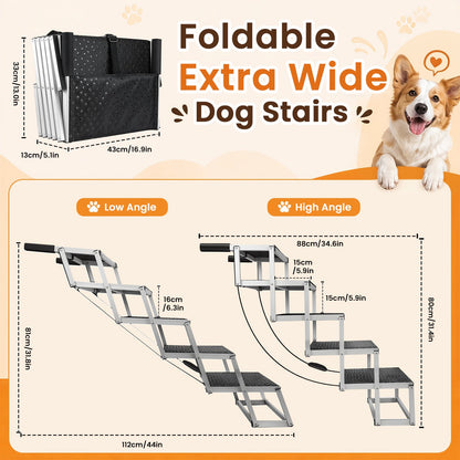 Foldable Dog Stairs for Car and Truck