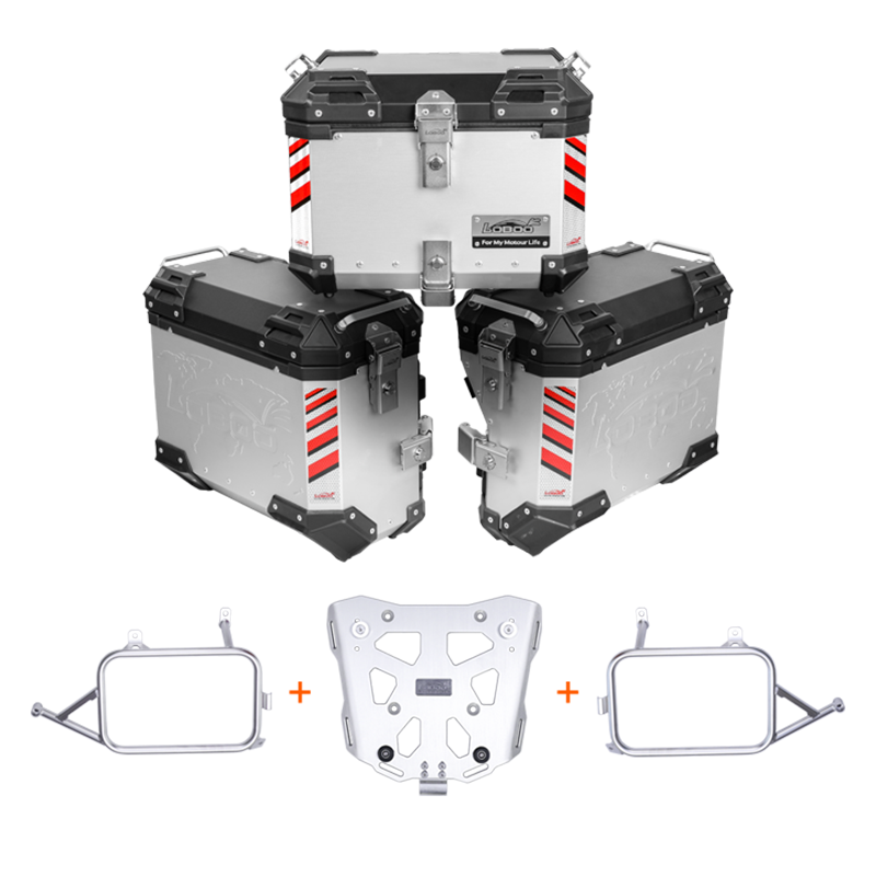 Aluminum Side Panniers, Top Case & Mounting Rack System for CFMOTO 800MT(2021-)