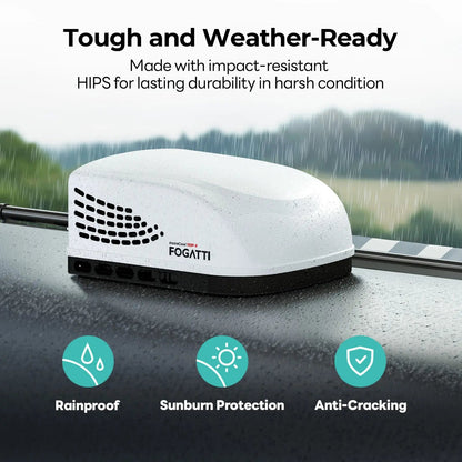 Fogatti InstaCool 11,000 BTU RV Rooftop Air Conditioner | Heat&Cool | Replaceable Non-Ducted RV AC | 115V(AC)