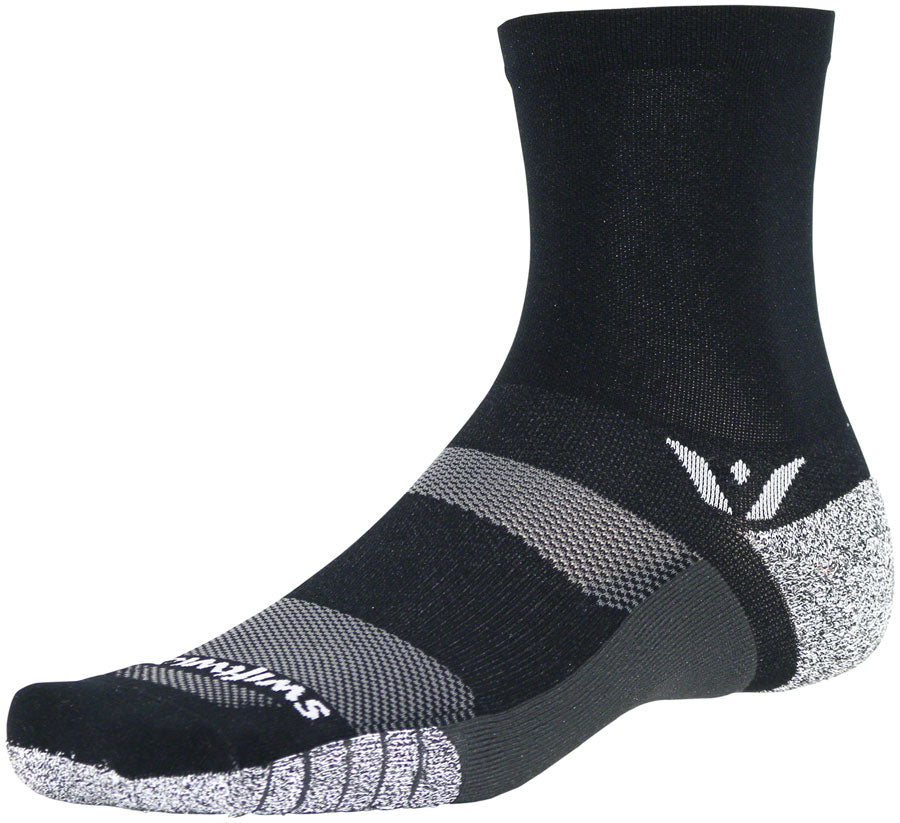 Swiftwick Flite XT Mid Crew Socks - 5" Black X-Large