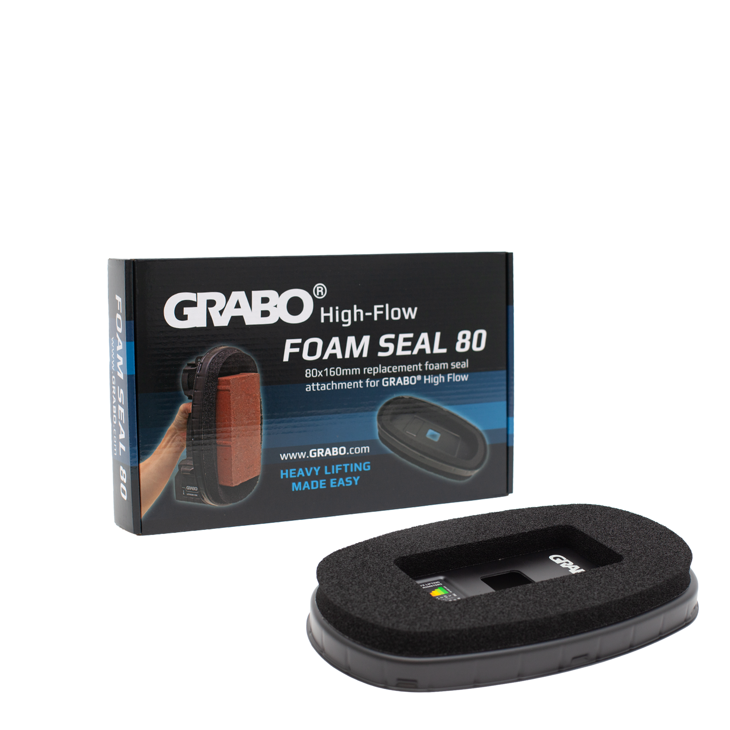 GRABO HighFlow Mini Oval Foam Seal 80x160mm for Small Brick