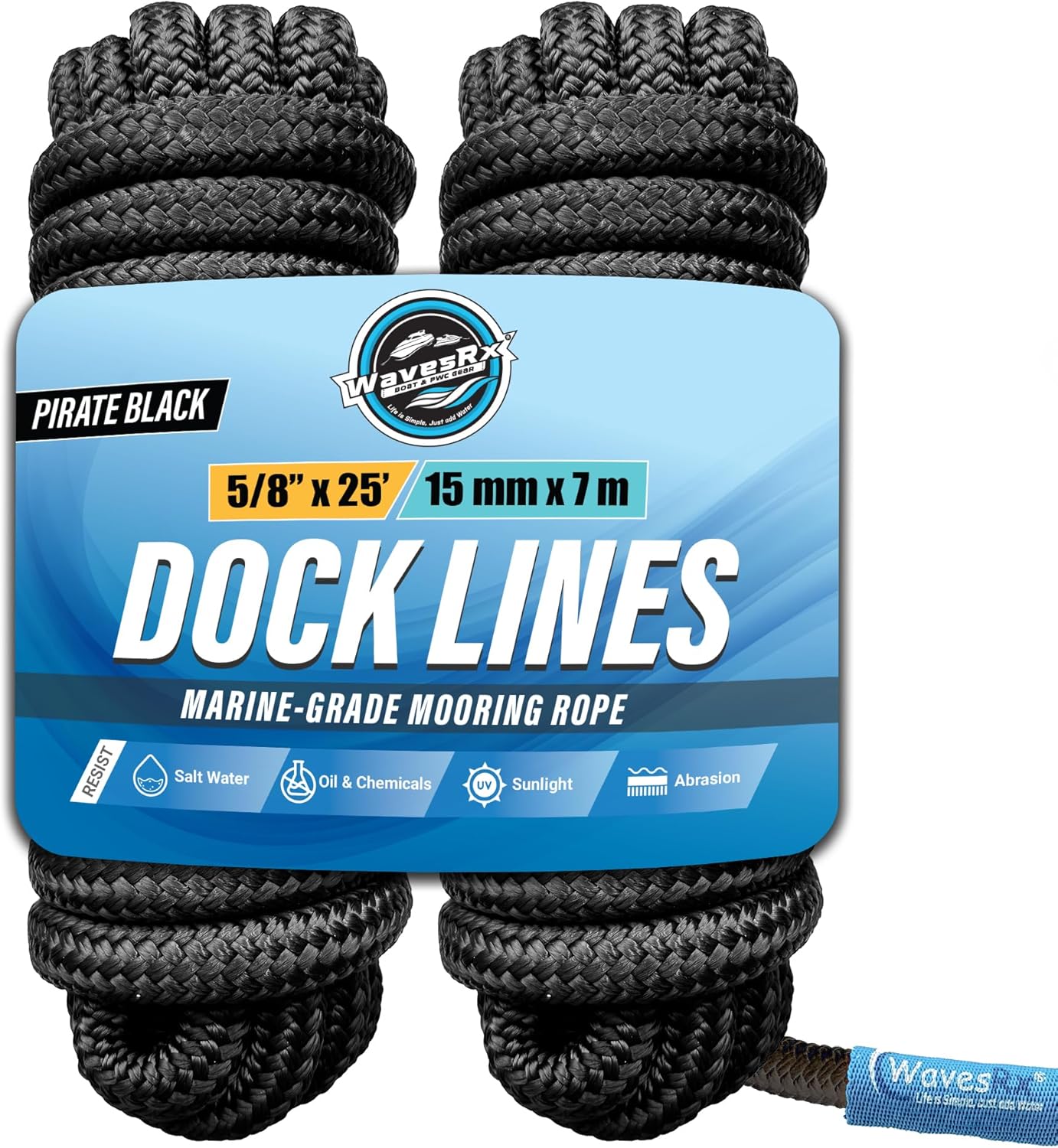 5/8” X 25’ DOCK LINES