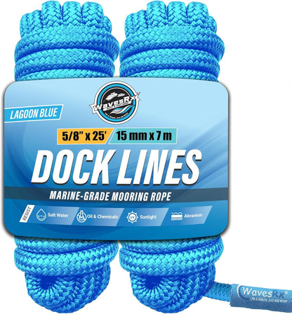5/8” X 25’ DOCK LINES