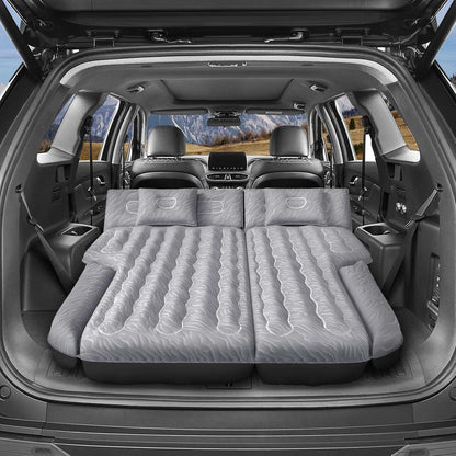 DikaSun 63in Extended SUV Mattress — Quick Inflate, Includes Pump & 2 Pillows,Grey