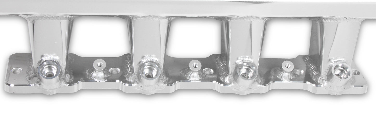 Hi-Ram Sheet Metal Fabricated Intake Manifold LS7 102mm Throttle Body opening + Fuel Rail Kit Silver with Sniper logo -Low Profile