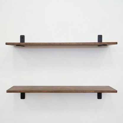 Kingsley Wood Shelf and Bracket Kit| Heavy Duty 8" and 12" Wall Shelves