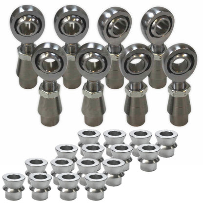 4 Link Rod End Kit - 1/2" Chromoly Heim - 1" OD Tubing