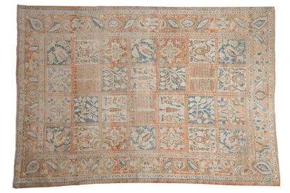 6.5x9.5 Vintage Distressed Turkish Bakhtiari Design Carpet