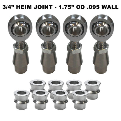 Sway Bar Link Fab Kit -  3/4" Chromoly Heim - 1.75" OD Tubing