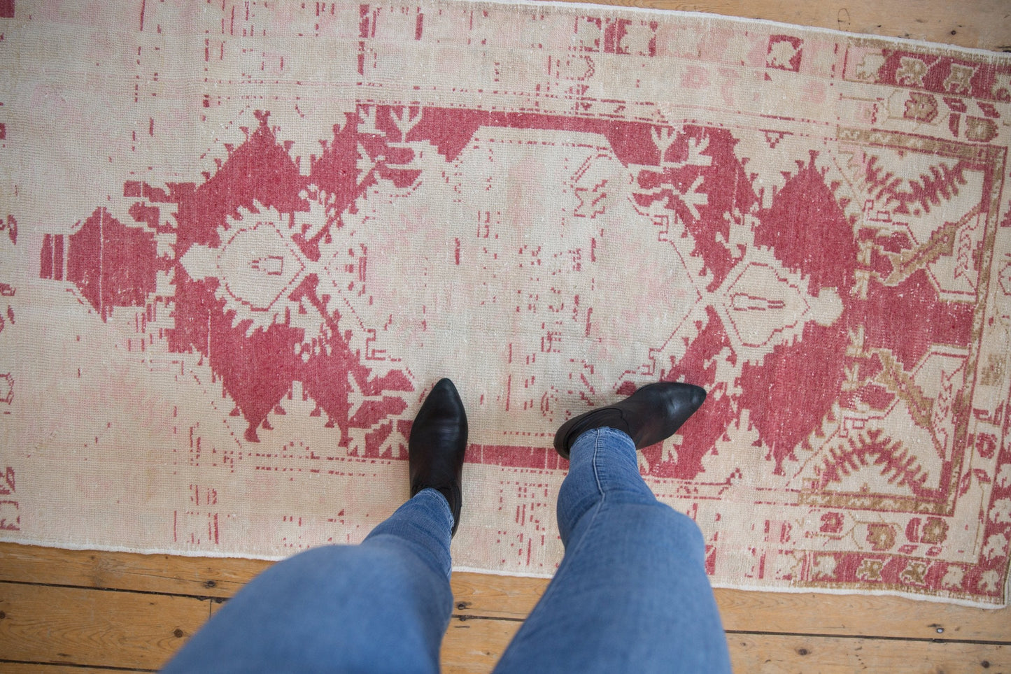 3x6 Vintage Distressed Oushak Rug Runner
