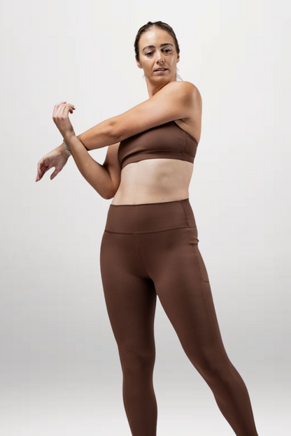 Women's SOHO Full Length High Waist Leggings (City Mocha)