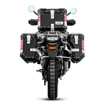 Aluminum Side Panniers, Top Case & Mounting Rack System for CFMOTO 450MT (2024-)
