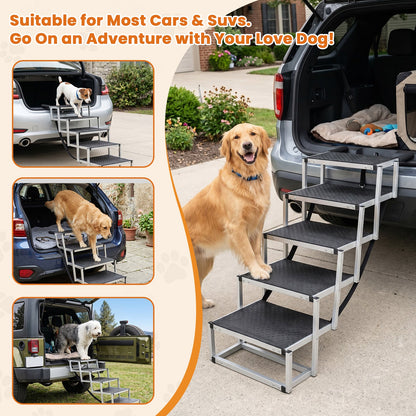 Foldable Dog Stairs for Car and Truck