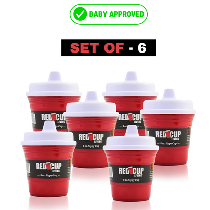 8oz Unbreakable Kids Sippy Cup - Premium Quality, Easy-to-Hold, Perfect for Tummy Time Pack of 2