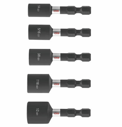 BOSCH ITDNSV105 5 pc. Driven 1-7/8 In. Impact Nutsetter Set