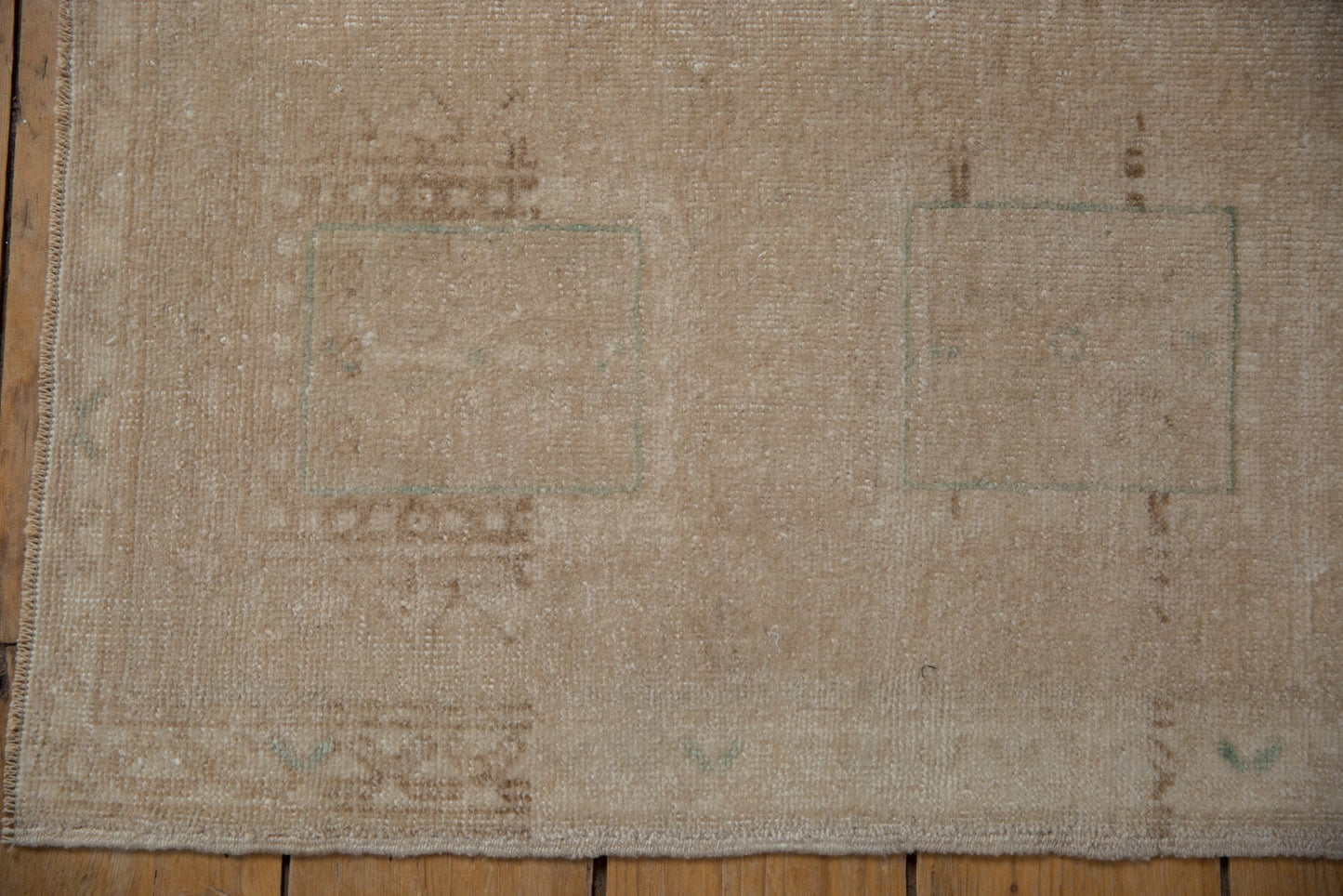 1.5x3 Vintage Distressed Oushak Rug Mat