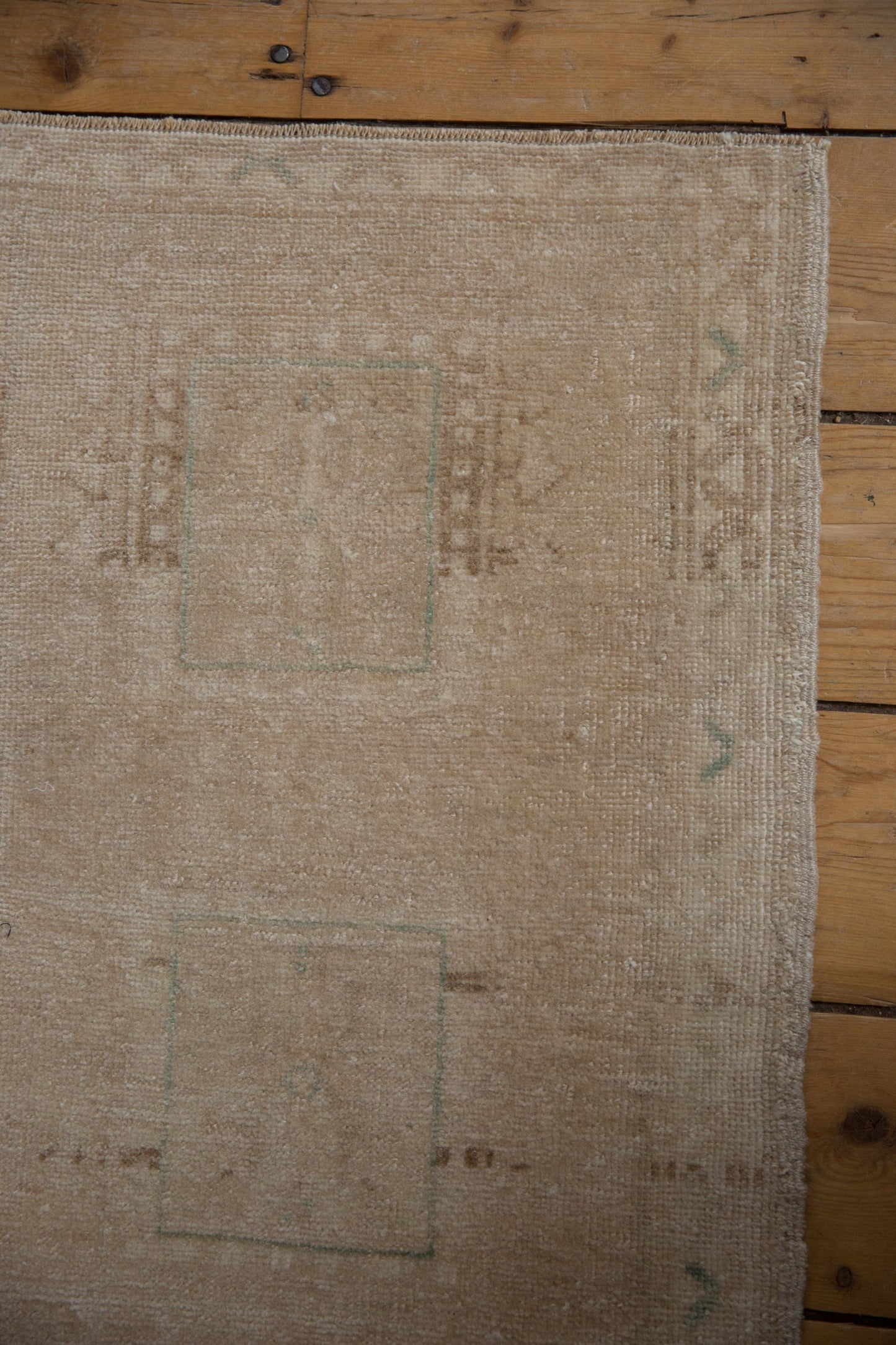 1.5x3 Vintage Distressed Oushak Rug Mat