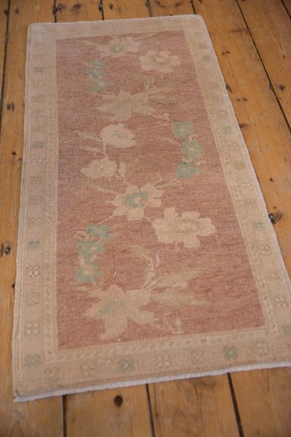 1.5x3.5 Vintage Distressed Oushak Rug Mat Runner