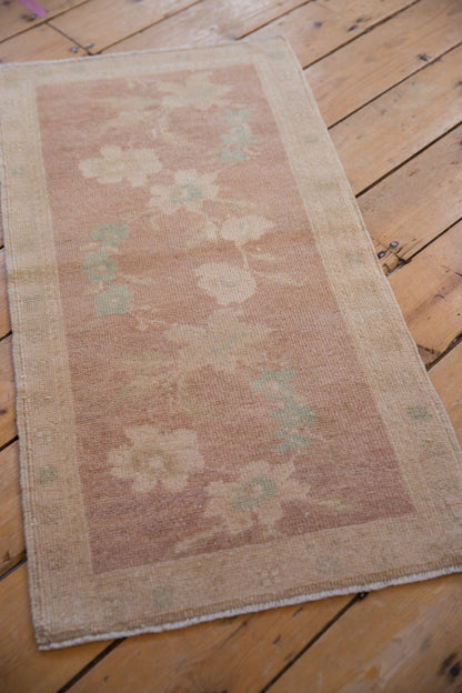 1.5x3.5 Vintage Distressed Oushak Rug Mat Runner