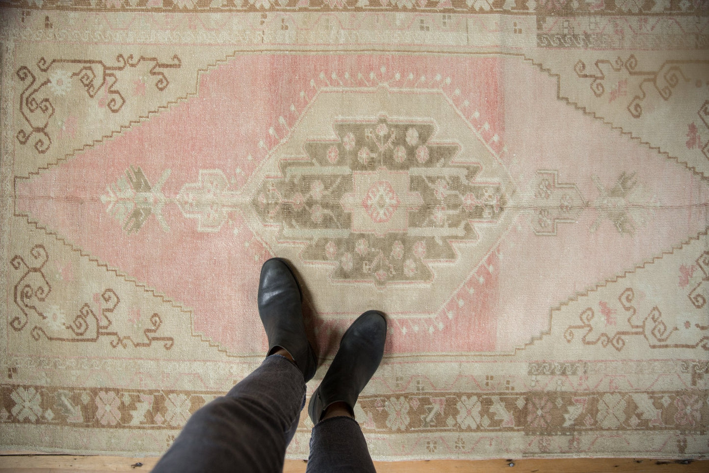 4x7.5 Vintage Distressed Oushak Rug