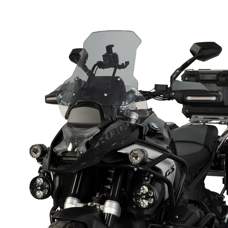 LOBOO Touring Windshield for BMW R1300GS / R1300GS Adventure – Optical-Grade Polycarbonate, Scratch-Resistant