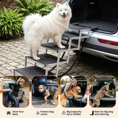 Foldable Dog Stairs for Car and Truck