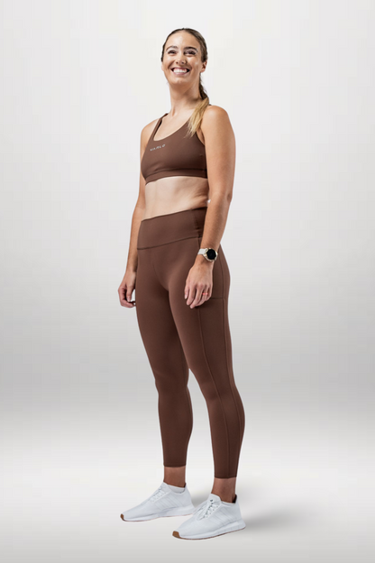 Women's SOHO Full Length High Waist Leggings (City Mocha)