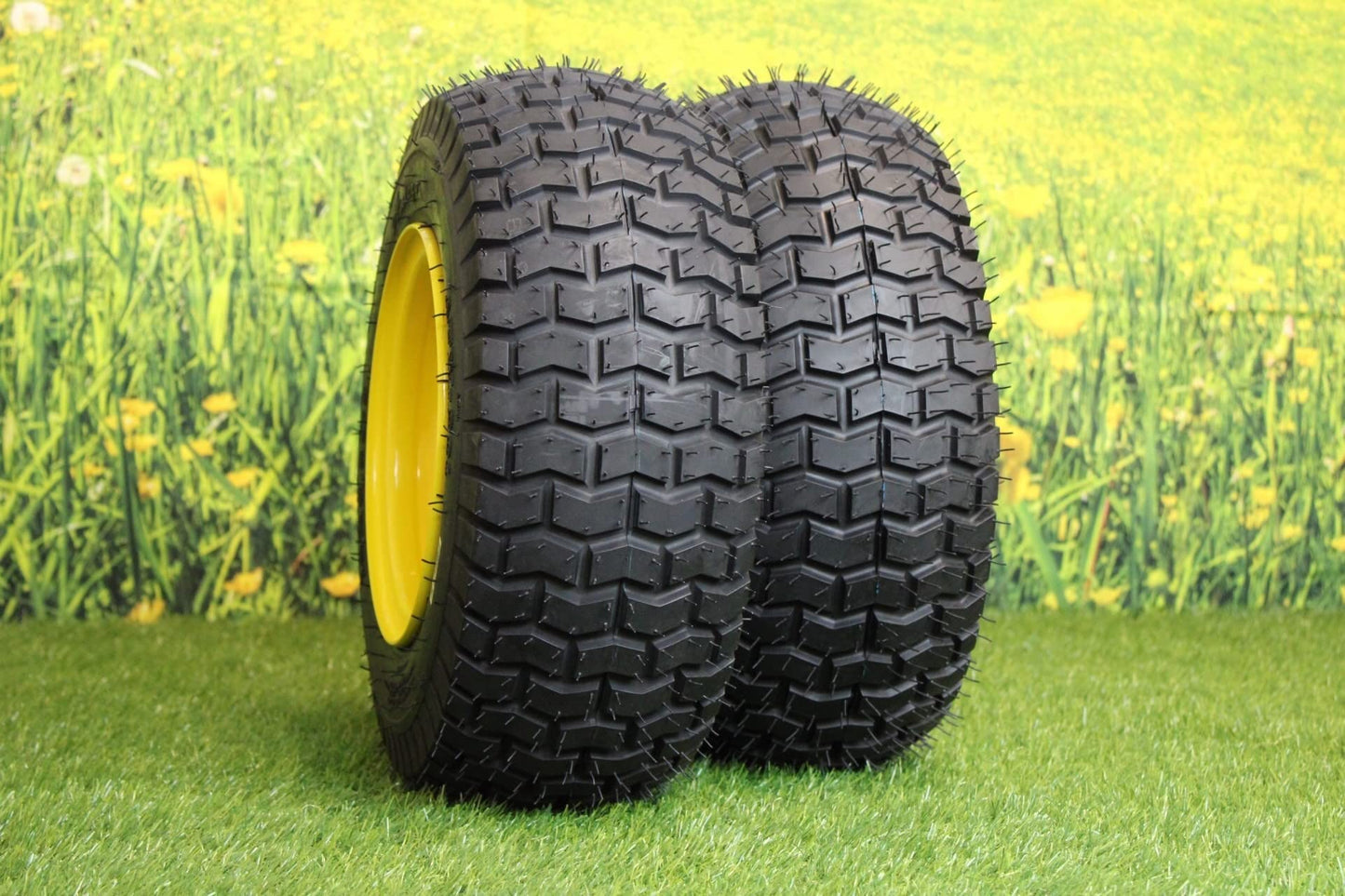 16x6.50-8 Tires & Wheels 4 Ply for Lawn & Garden Mower Turf Tires .75" Bearing (Set of 4)