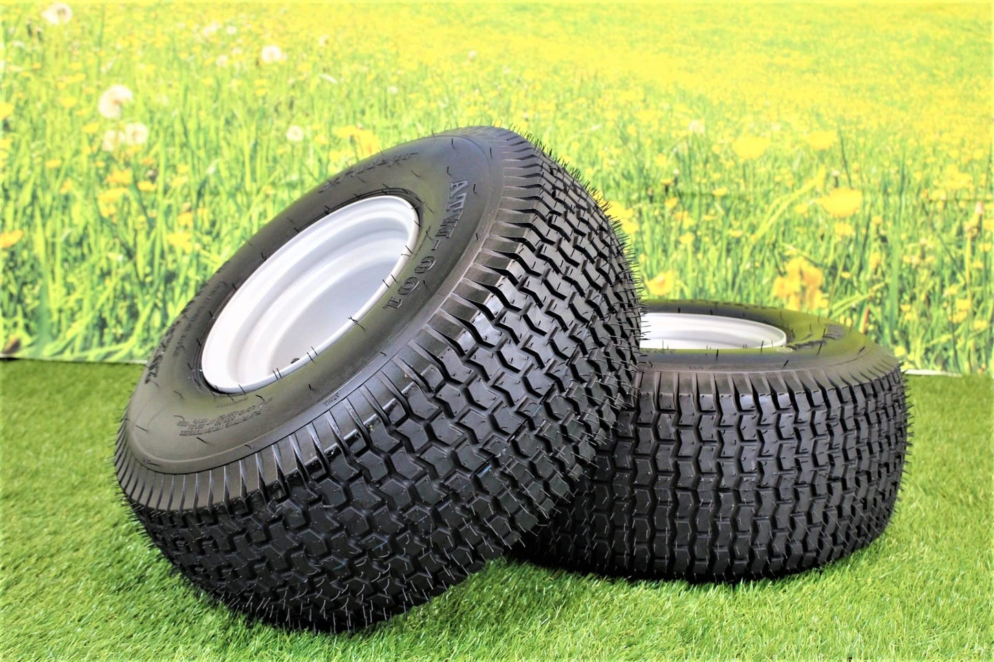 20x8.00-8 Tires with 8x7 Wheels 4 Ply for Lawn & Garden Mower Turf Tires (Set of 4) Husqvarna and Craftsman