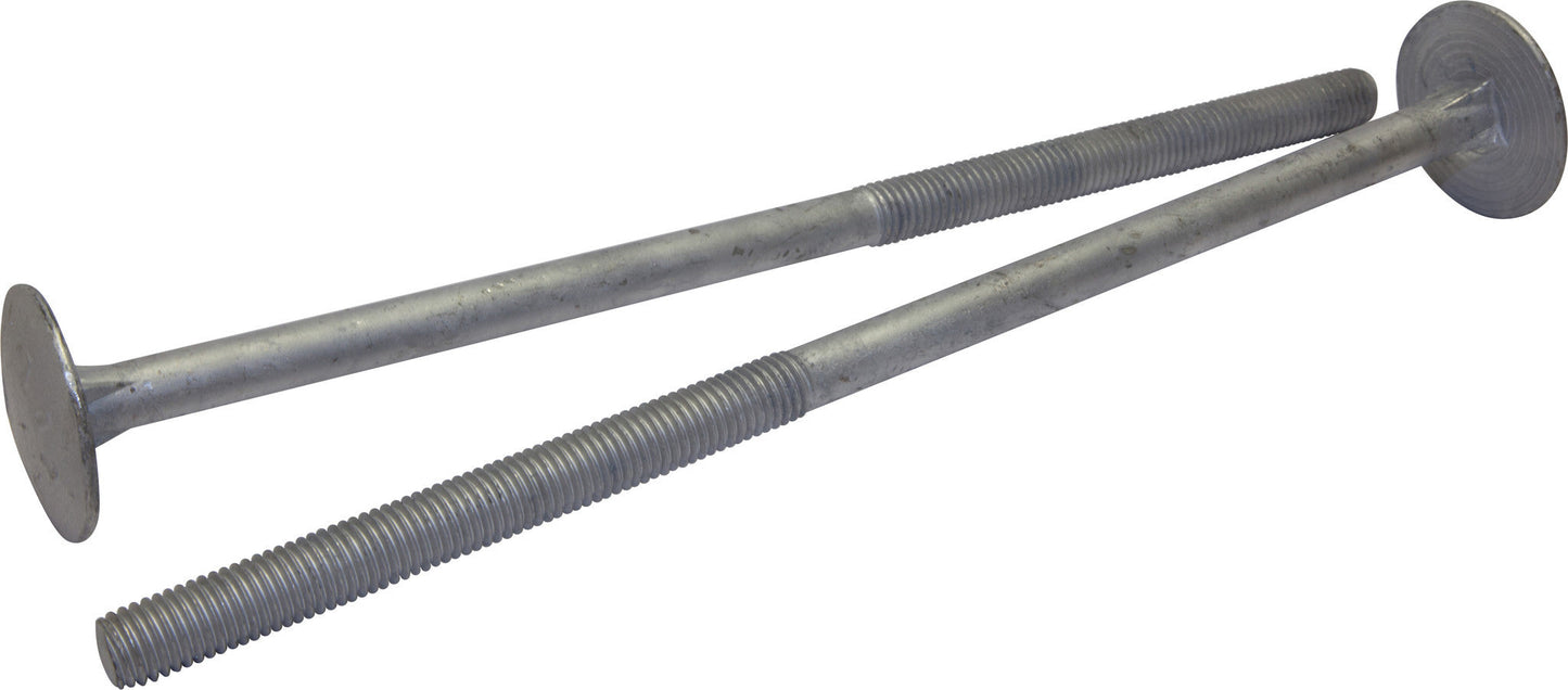 5/8-11 x 14 A307 Grade A Timber Bolts Hot Dipped Galvanized 6in Thread (35)