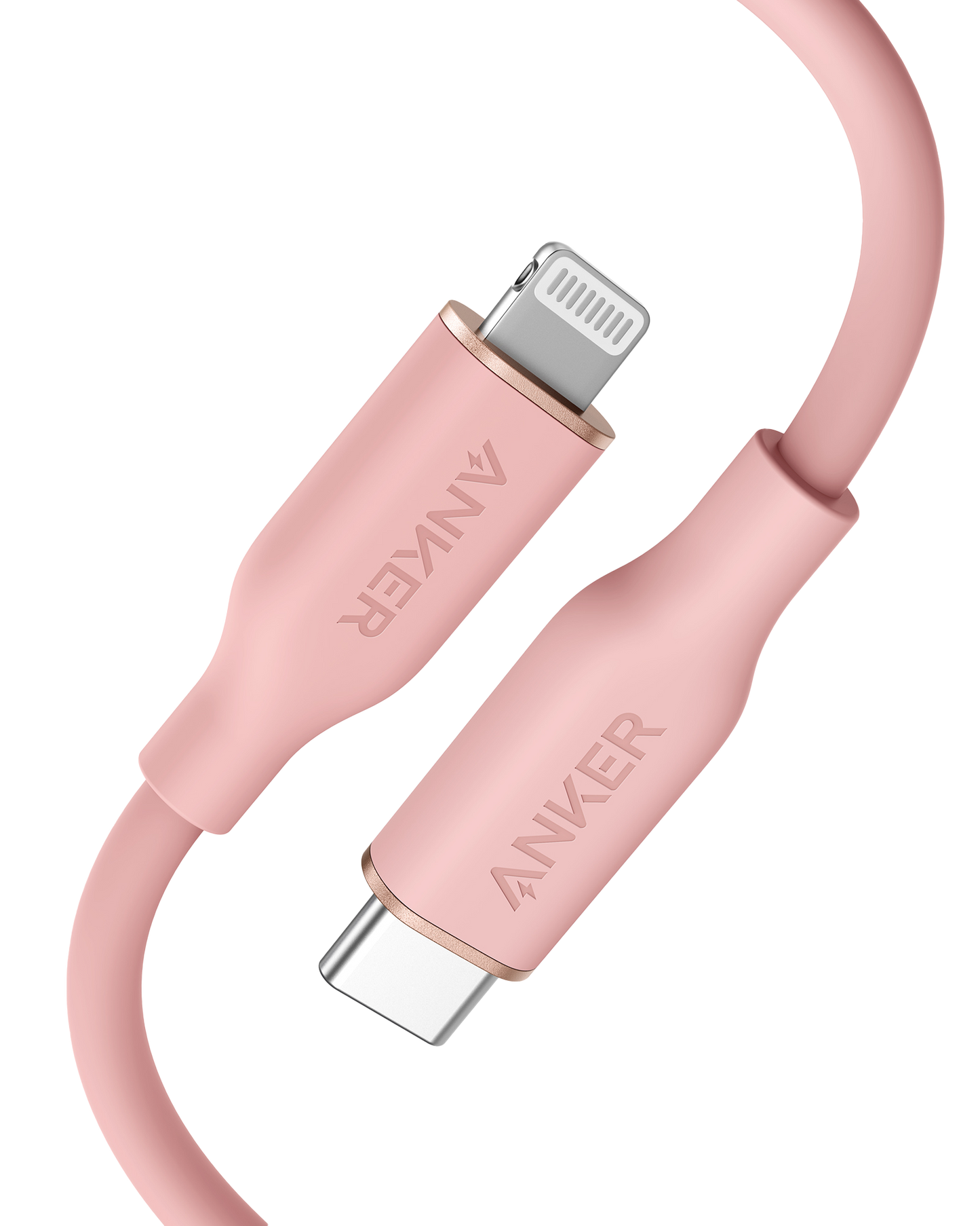 Anker <b>641</b> USB-C to Lightning Cable (Flow, 3 ft Silicone)