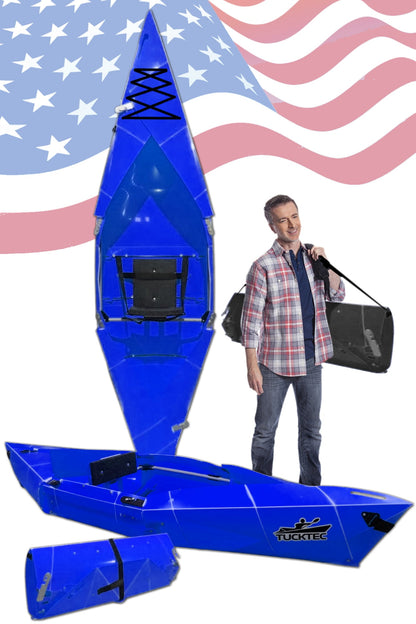 Summer Sale! Tucktec Pro Folding Kayak | Hard-Shell | 2-minute Set-up | Foldable, Portable Kayak