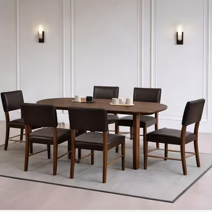 ACTU 58” Dining Table Set for Modern Homes (Seats 4–6, Solid Wood)