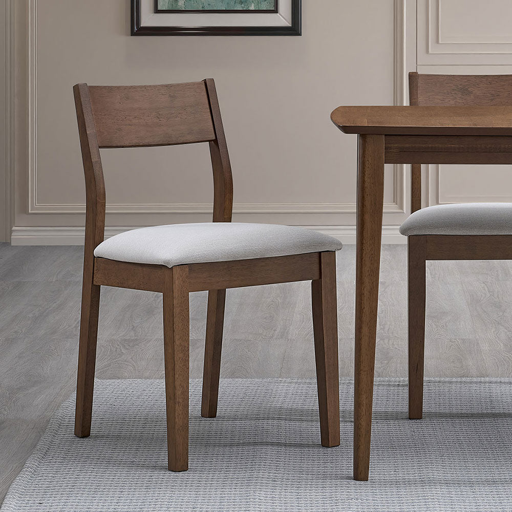 ACTU 59”Solid Wood Modern Dining Table Set for Small Spaces (Seats 4–6, Solid Wood)