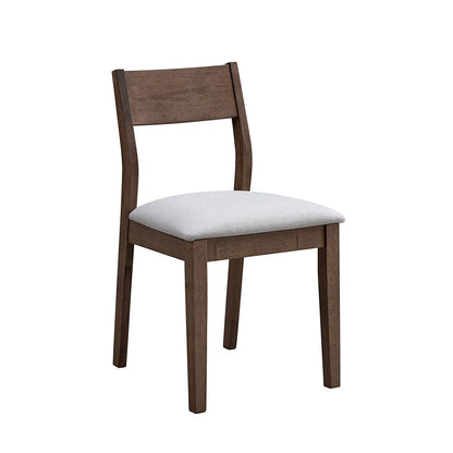 ACTU 59”Solid Wood Modern Dining Table Set for Small Spaces (Seats 4–6, Solid Wood)