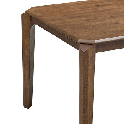 ACTU 59”Solid Wood Modern Dining Table Set for Small Spaces (Seats 4–6, Solid Wood)