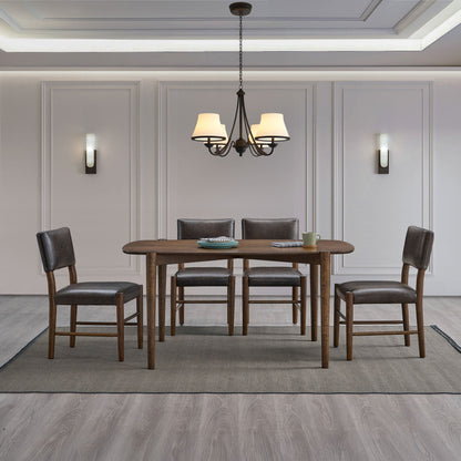 ACTU 58” Dining Table Set for Modern Homes (Seats 4–6, Solid Wood)